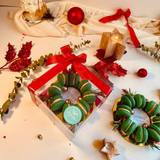 Corona Macarons X8 - Verde Navidad