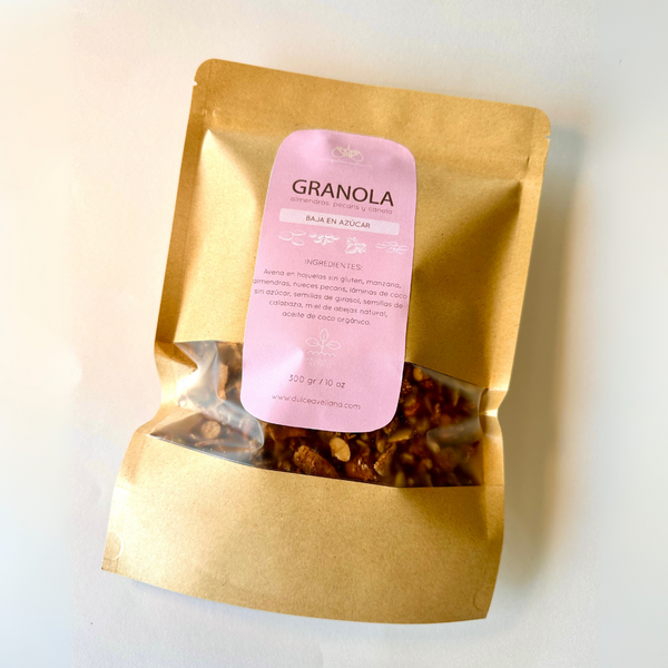 Granola Almendras, Pecans y Canela