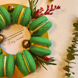 Corona Macarons X8 - Verde Navidad