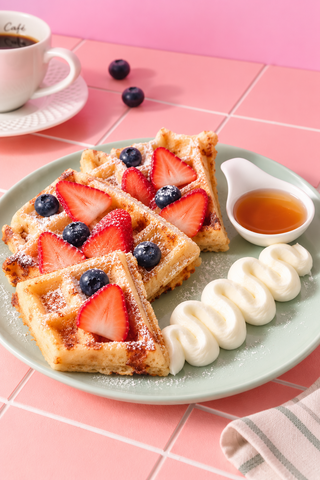 Waffle de Yuca