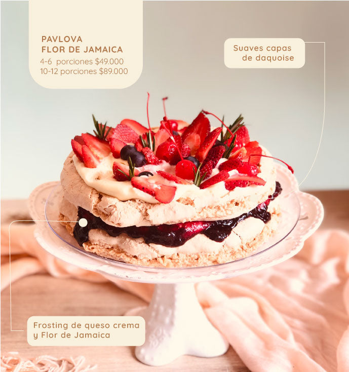 Pavlova Flor de Jamaica