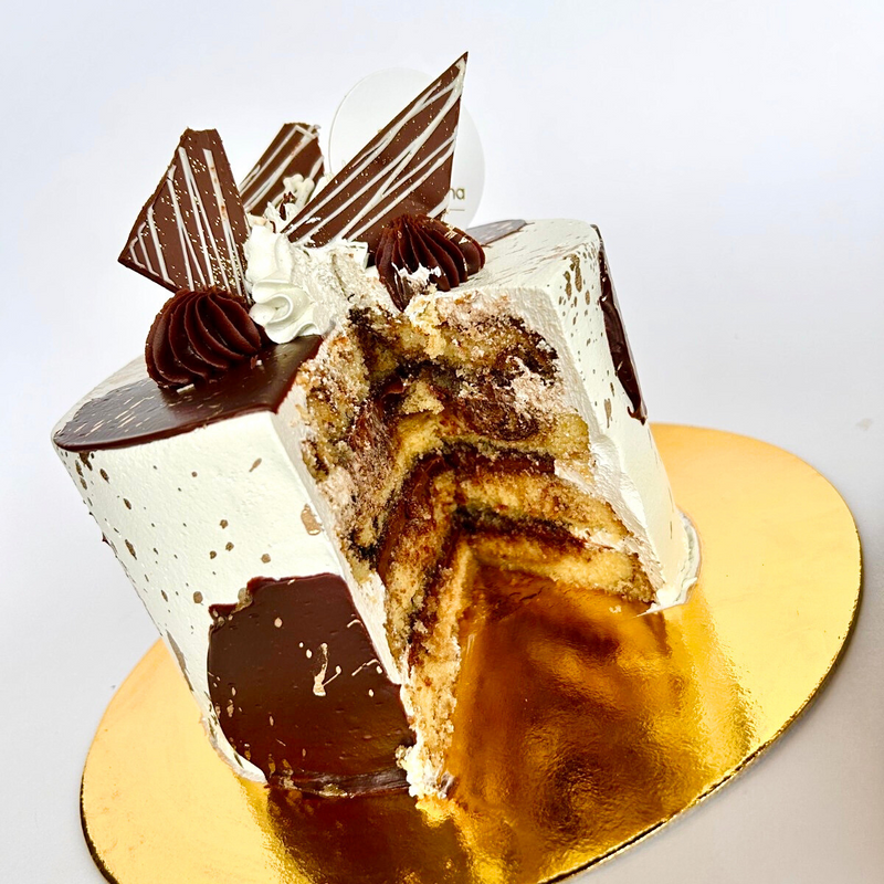 Torta Veteada de Vainilla y Chocolate - To Go!