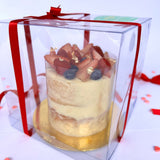 Torta San Valentín: Minicake de Vainilla y Arequipe (Sin Azúcar)