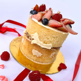 Torta San Valentín: Minicake de Vainilla y Arequipe (Sin Azúcar)